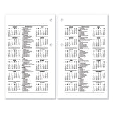 Desk Calendar Refill, 3.5 x 6, White Sheets, 12-Month (Jan to Dec): 2025