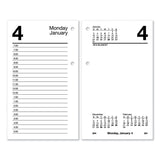 Desk Calendar Refill with Tabs, 3.5 x 6, White Sheets, 12-Month (Jan to Dec): 2025
