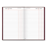 Standard Diary Daily Journal, 2024 Edition, Wide/Legal Rule, Red Cover, (210) 12 x 7.75 Sheets