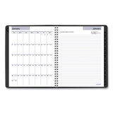 DayMinder Executive Weekly/Monthly Refillable Planner, 8.75 x 7, Black Cover, 12-Month (Jan to Dec): 2025