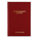 Standard Diary Daily Reminder Book, 2024 Edition, Medium/College Rule, Red Cover, (201) 7.5 x 5.13 Sheets