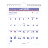 Mini Monthly Wall Calendar with Fold-Out Easel, 7 x 8, White Sheets, 12-Month (Jan to Dec): 2025