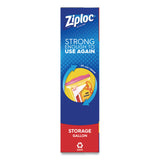 Double Zipper Storage Bags, Triple System Seal, Gallon, 10.56  x 10.75 , Clear, 38 Bags/Box, 9 Boxes/Carton