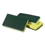 Medium-Duty Scrubbing Sponge, 3.6 x 6.1, 0.7  Thick, Yellow/Green