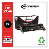 Remanufactured Black Toner, Replacement for 26A (CF226A), 3,100 Page-Yield