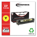 Remanufactured Yellow Toner, Replacement for 131A (CF212A), 1,800 Page-Yield