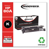 Remanufactured Black Toner, Replacement for 80A (CF280A), 2,700 Page-Yield