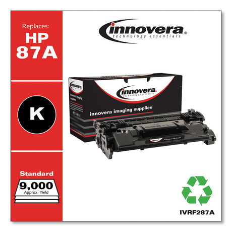 Remanufactured Black Toner, Replacement for 87A (CF287A), 9,000 Page-Yield