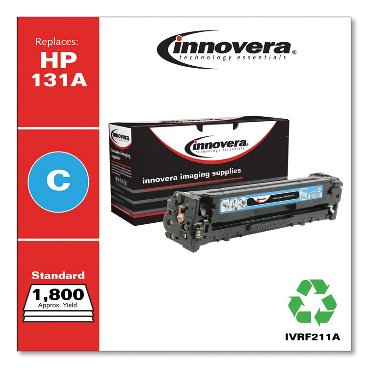 Remanufactured Cyan Toner, Replacement for 131A (CF211A), 1,800 Page-Yield