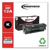 Remanufactured Black Toner, Replacement for 12A (Q2612A), 2,000 Page-Yield