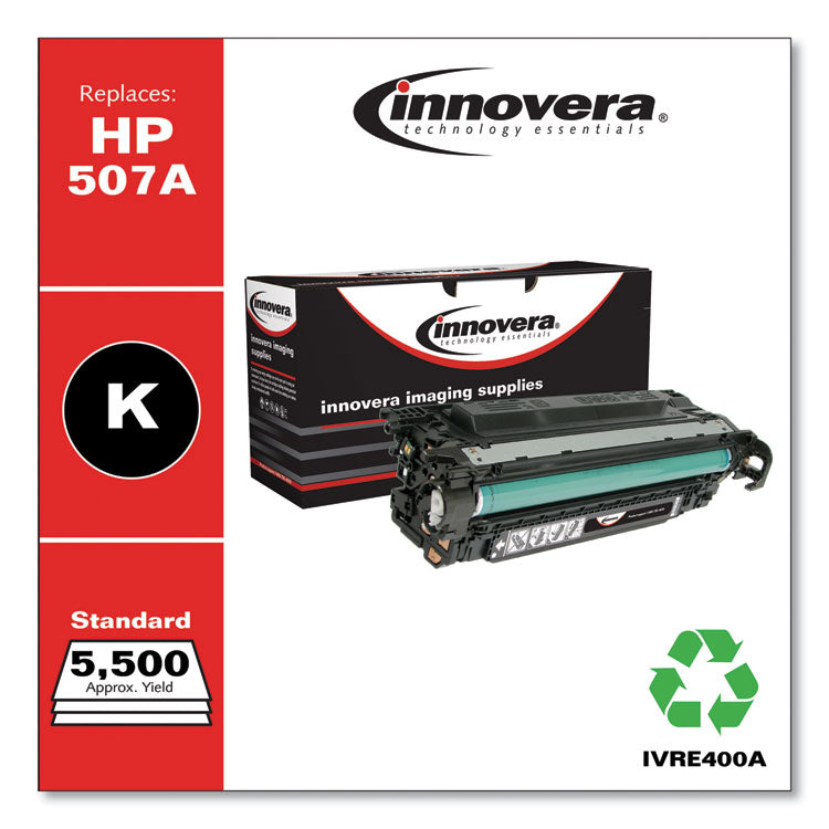 Remanufactured Black Toner, Replacement for 507A (CE400A), 5,500 Page-Yield