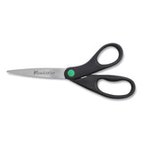 KleenEarth Scissors, 8" Long, 3.25" Cut Length, Black Straight Handles, 2/Pack