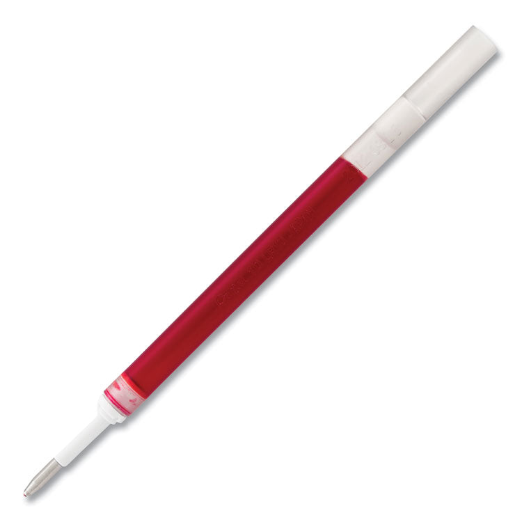 Refill for Pentel EnerGel Retractable Liquid Gel Pens, Bold Conical Tip, Red Ink