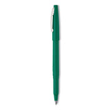 Rolling Writer Roller Ball Pen, Stick, Medium 0.8 mm, Green Ink, Green Barrel, Dozen