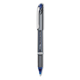 EnerGel NV Gel Pen, Stick, Bold 1 mm, Blue Ink, Gray/Blue Barrel, Dozen