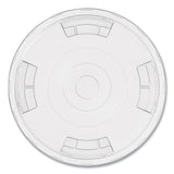 Compostable Straw Slot Plastic Cold Cup Lids, Fits 12 oz, 16 oz Cold Cups, Clear, 500/Pack