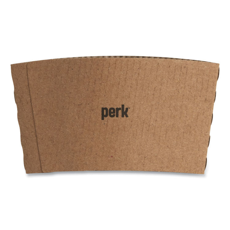 Paper Hot Cup Sleeves, Fits 10, 12, 16 oz Cups, Brown, 500/Pack