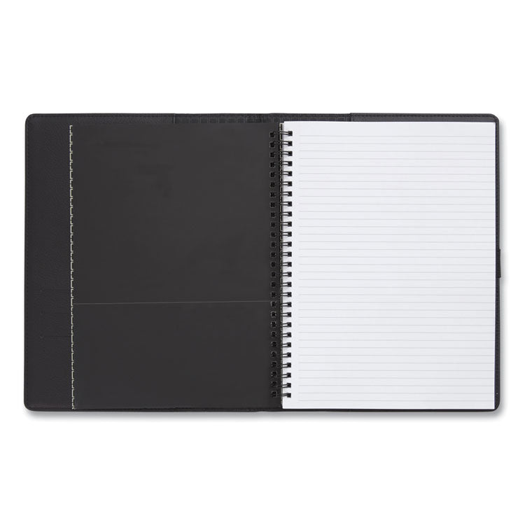 Soft-Cover Notebook Folio Set, 1-Subject, Narrow Rule, Black Cover, (80) 9.5 x 6.5 Sheets