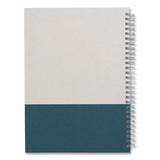 Wirebound Hardcover Notebook, 1-Subject, Narrow Rule, Gray/Teal Cover, (80) 9.5 x 6.5 Sheets