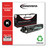 Remanufactured Black Toner, Replacement for E360H21A, 9,000 Page-Yield