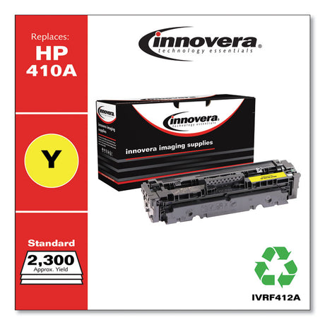 Remanufactured Yellow Toner, Replacement for 410A (CF412A), 2,300 Page-Yield