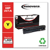 Remanufactured Yellow Toner, Replacement for 201A (CF402A), 1,400 Page-Yield