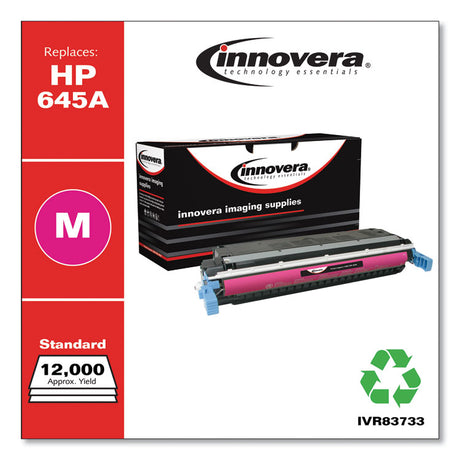 Remanufactured Magenta Toner, Replacement for 645A (C9733A), 12,000 Page-Yield