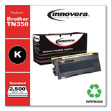 Remanufactured Black Toner, Replacement for TN350, 2,500 Page-Yield