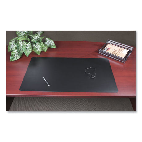 Rhinolin II Desk Pad with Antimicrobial Protection, 24 x 17, Black