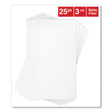 Laminating Pouches, 3 mil, 9" x 14.5", Gloss Clear, 25/Pack