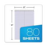 Prism Steno Pads, Gregg Rule, Orchid Cover, 80 Orchid 6 x 9 Sheets, 4/Pack