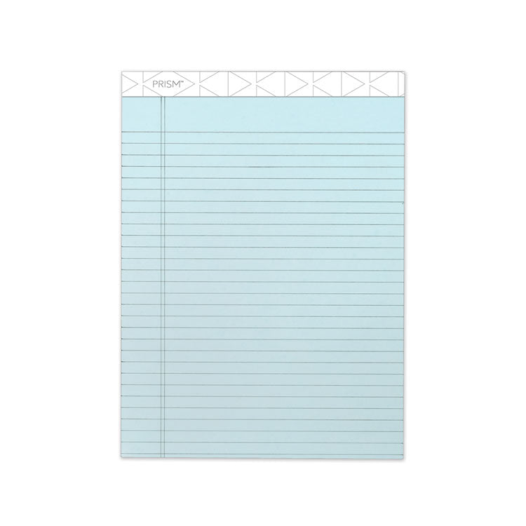 Prism + Colored Writing Pads, Wide/Legal Rule, 50 Pastel Blue 8.5 x 11.75 Sheets, 12/Pack