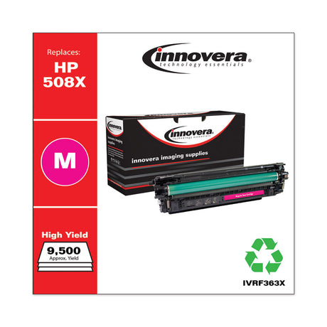 Remanufactured Magenta High-Yield Toner, Replacement for 508X (CF363X), 9,500 Page-Yield