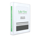 Framed View Heavy-Duty Binders, 3 Rings, 1" Capacity, 11 x 8.5, White