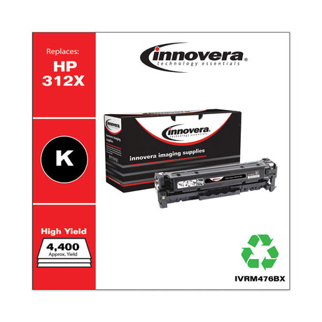 Remanufactured Black High-Yield Toner, Replacement for 312X (CF380X), 4,400 Page-Yield