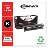 Remanufactured Black Toner, Replacement for 312A (CF380A), 2,400 Page-Yield