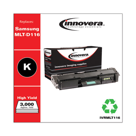 Remanufactured Black Toner, Replacement for MLT-D116L, 3,000 Page-Yield