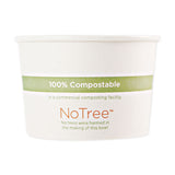 No Tree Paper Bowls, 16 oz, 4.4  Diameter x 3 h, Natural, Sugarcane, 500/Carton