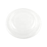 PLA Lids for Fiber Bowls, 7.5  Diameter x 1 h, Clear, Plastic, 300/Carton
