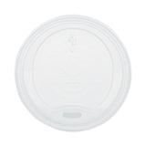 PLA Lids for Hot Cups, Fits 10 oz to 20 oz Cups, White, 1,000/Carton