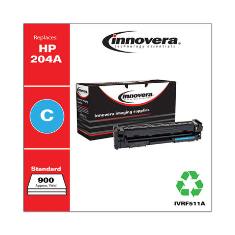 Remanufactured Cyan Toner, Replacement for 204A (CF511A), 900 Page-Yield