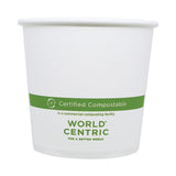 Paper Bowls, 24 oz, 4.4  Diameter x 4.4 h, White, 500/Carton