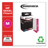 Remanufactured Magenta High-Yield Ink, Replacement for 564XL (CB324WN), 750 Page-Yield