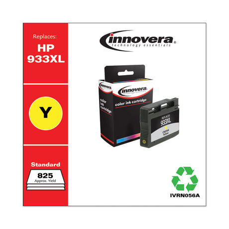 Remanufactured Yellow High-Yield Ink, Replacement for 933XL (CN056A), 825 Page-Yield