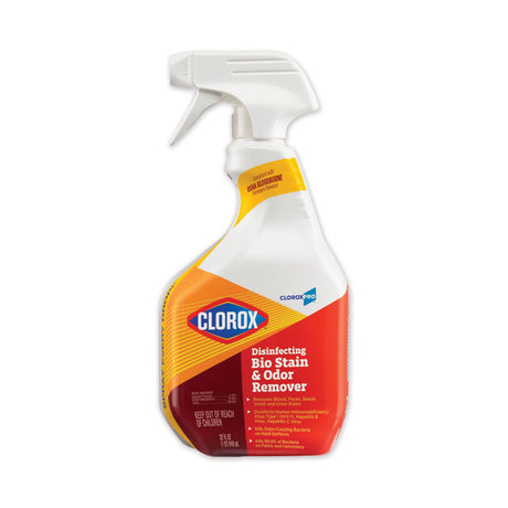 Disinfecting Bio Stain and Odor Remover, Fragranced, 32 oz Spray Bottle, 9/Carton