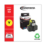 Remanufactured Yellow Ink, Replacement for 02 (C8773WN), 500 Page-Yield