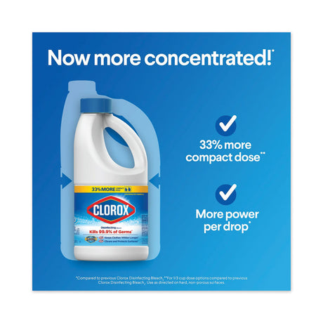 Regular Bleach with CloroMax Technology, 43 oz Bottle, 6/Carton