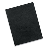 Executive Leather-Like Presentation Cover, Black, 11.25 x 8.75, Unpunched, 50/Pack