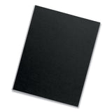 Futura Presentation Covers for Binding Systems, Opaque Black, 11 x 8.5, Unpunched, 25/Pack