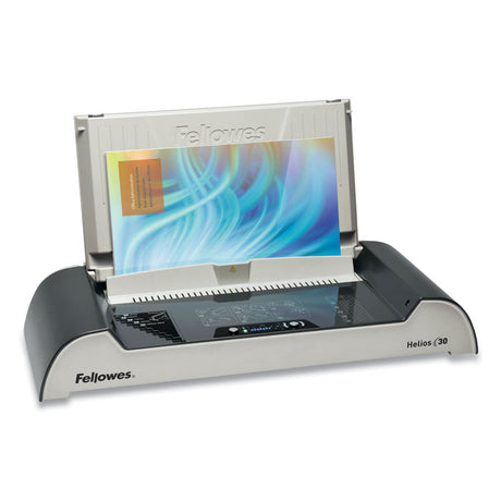 Helios 30 Thermal Binding Machine, 300 Sheets, 20.88 x 9.44 x 3.94, Charcoal/Silver